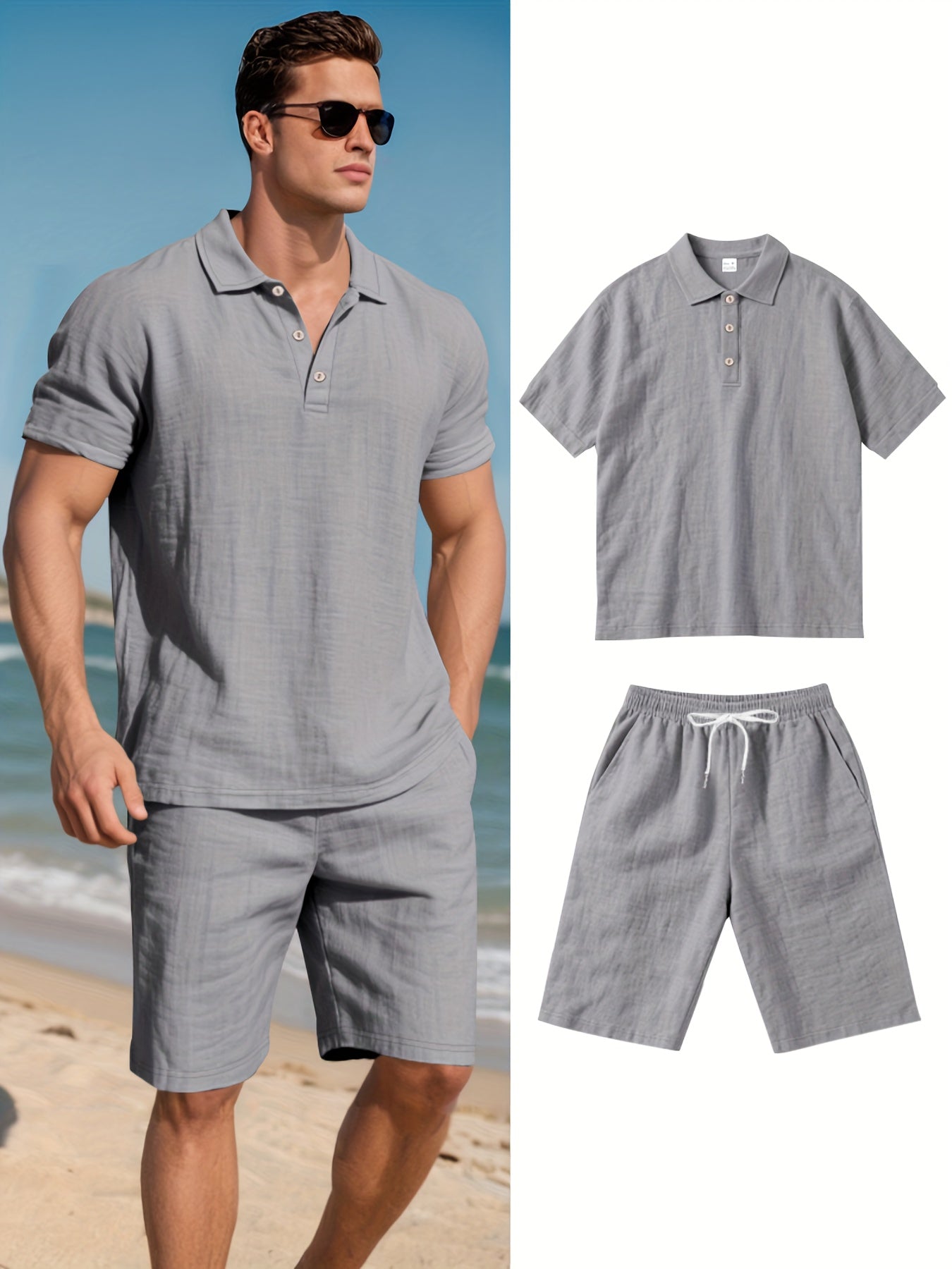 Conjunto de linho para homem