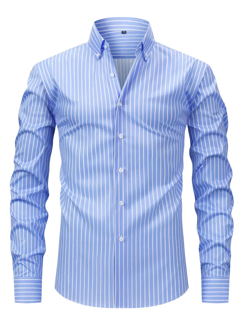 Camisa às riscas chique