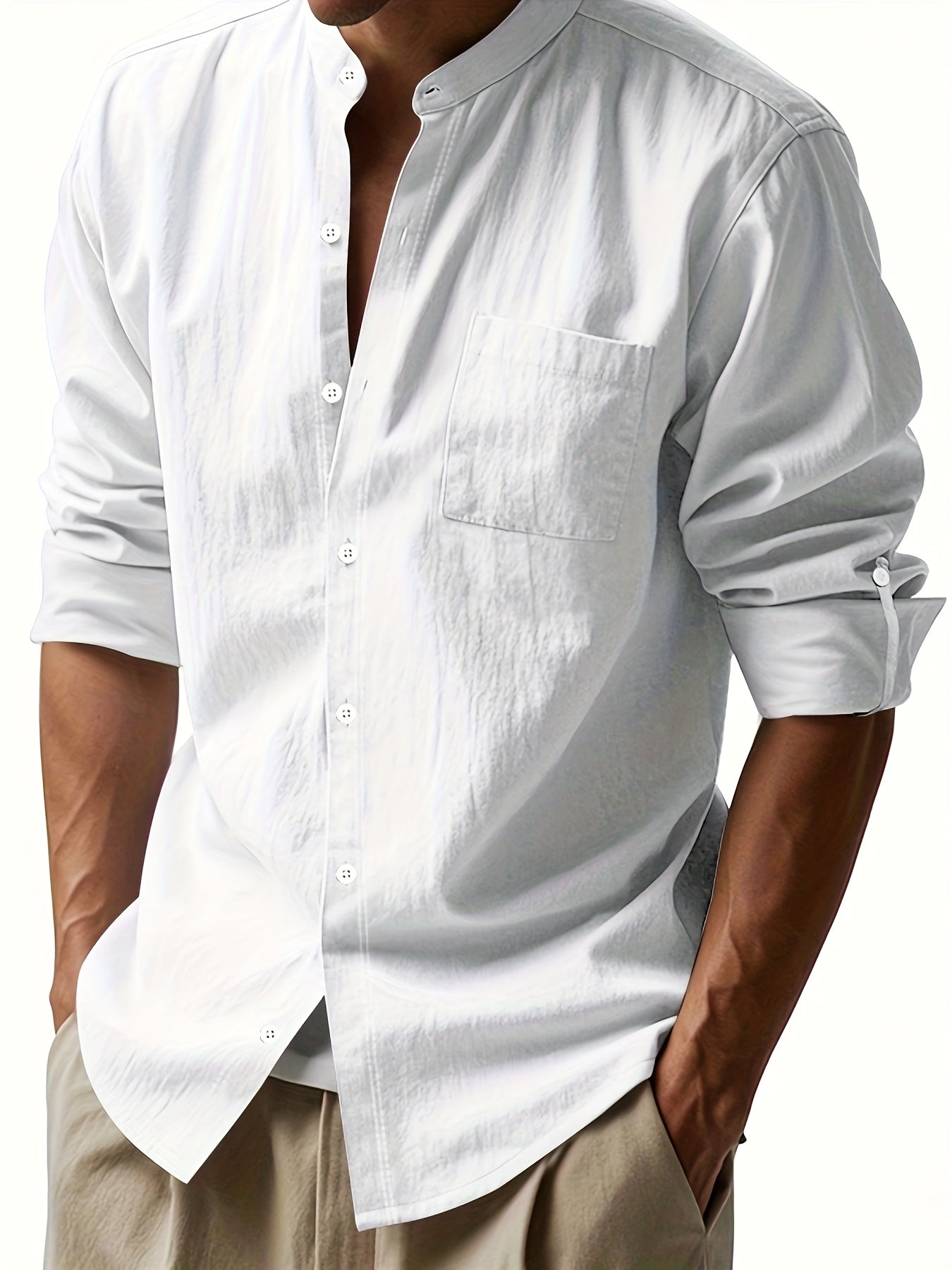 Camisa de linho elegante