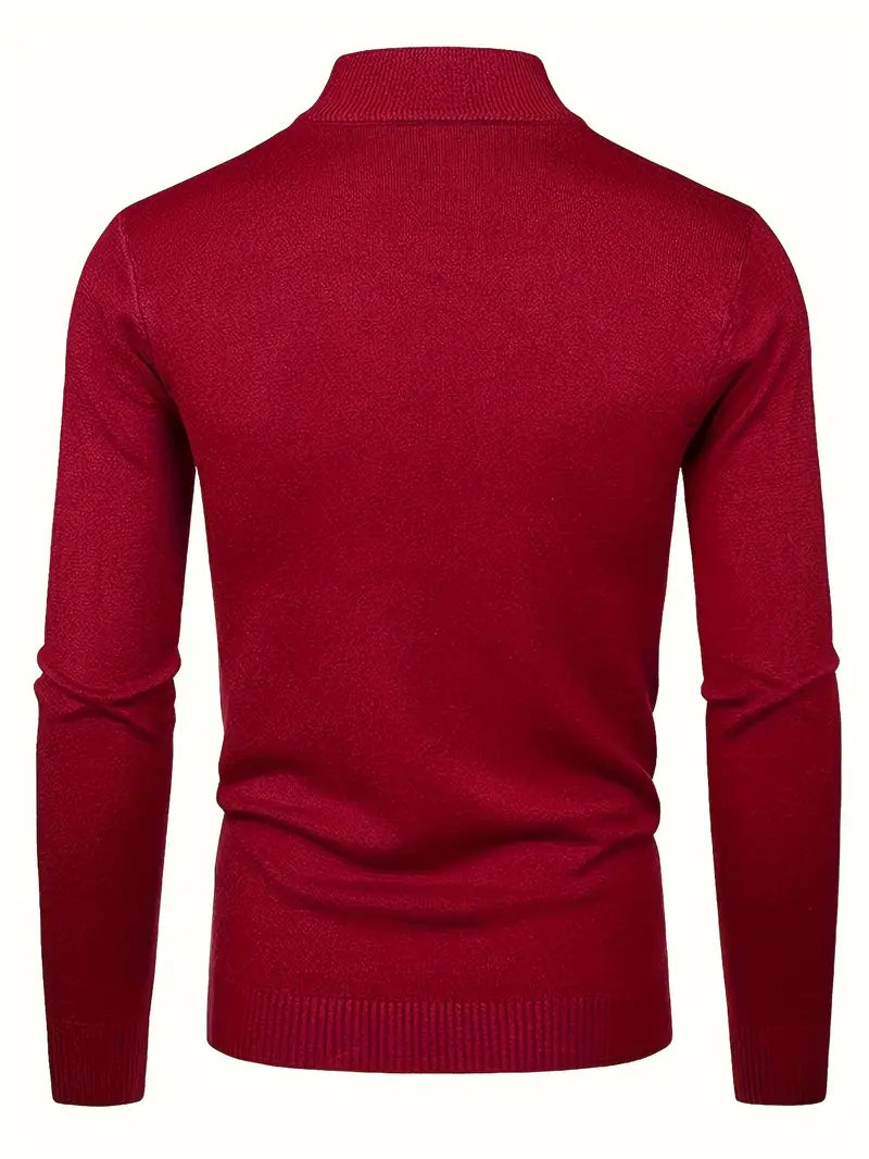Camisola de gola alta elegante