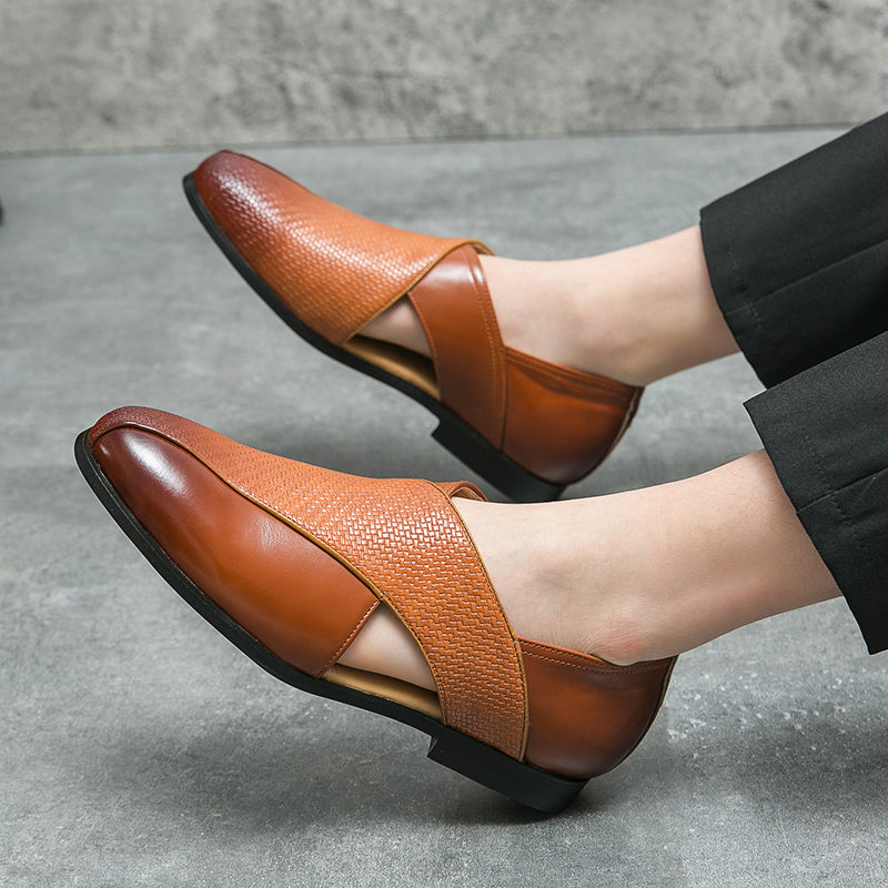 Mocassins de couro vintage