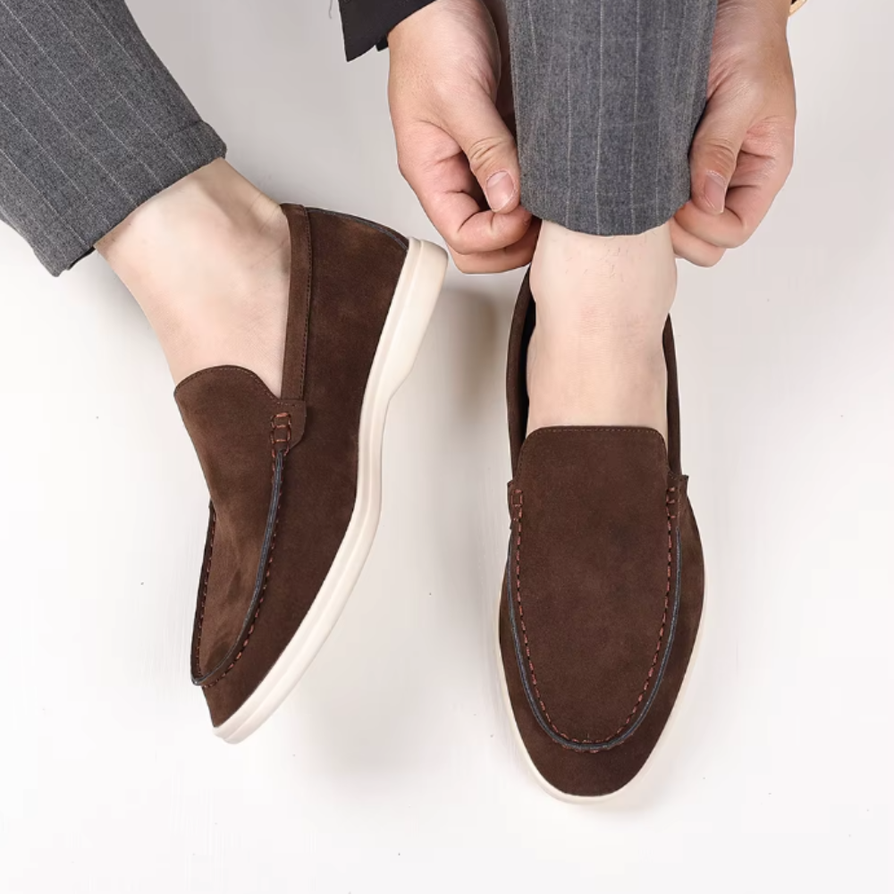 Mocassins de camurça de luxo