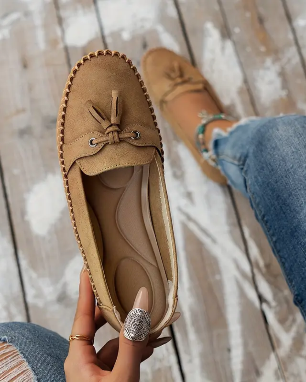 Mocassins macios e confortáveis