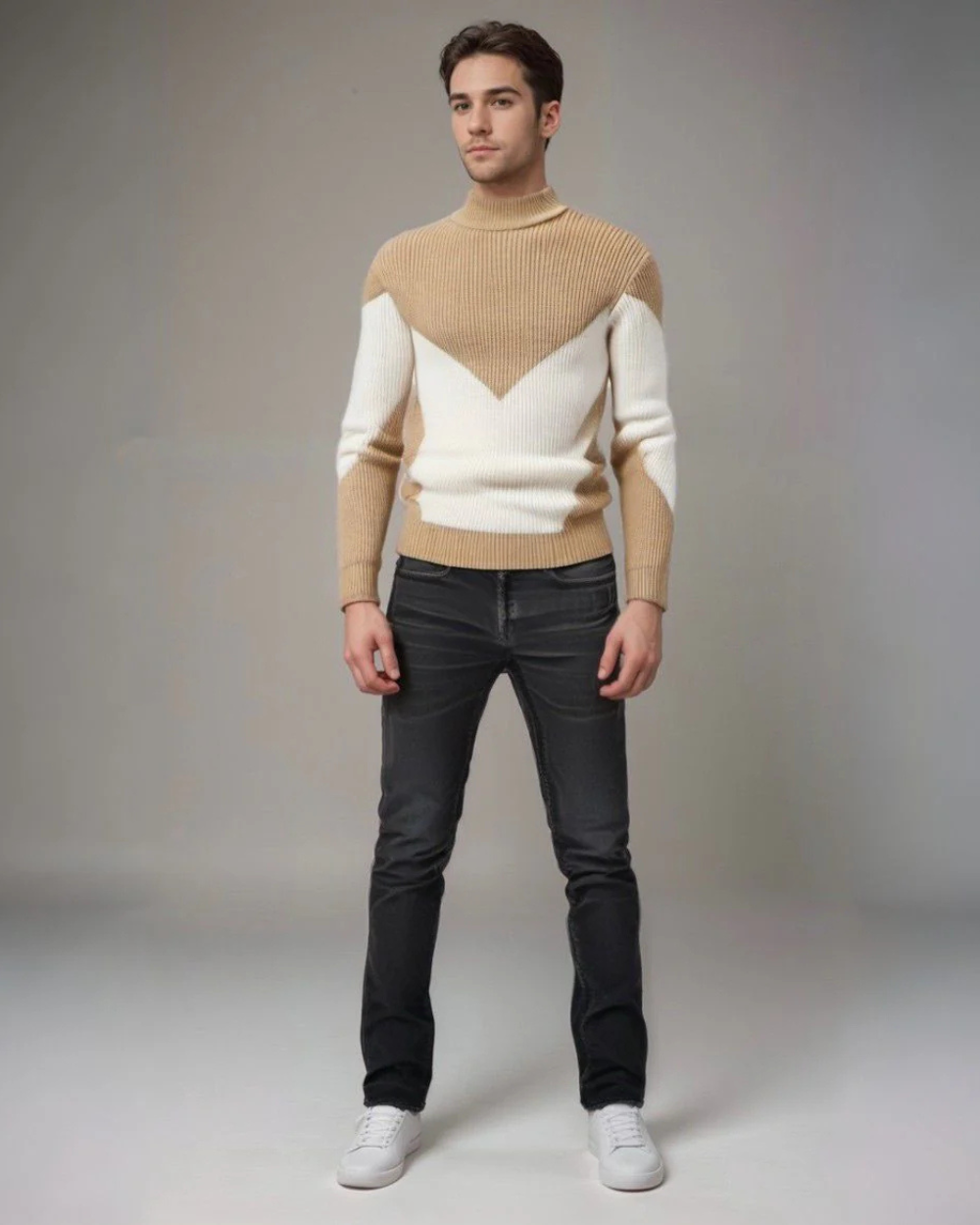Camisola de malha premium