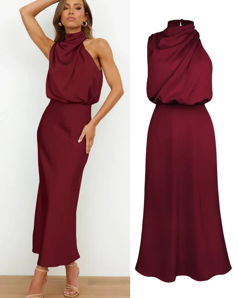 Vestido de cocktail elegante Saint - Tropez