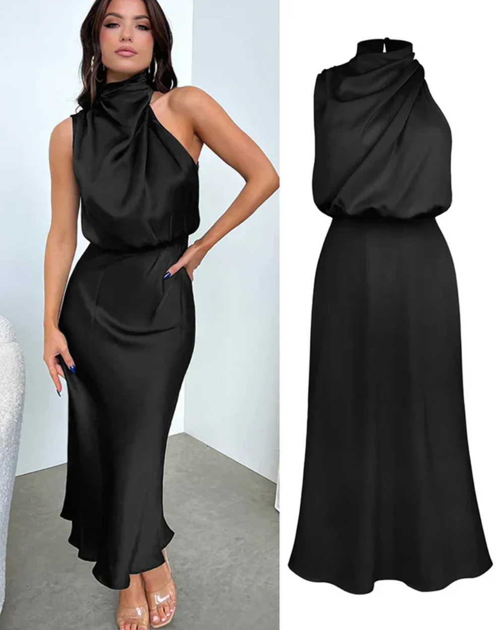 Vestido de cocktail elegante Saint - Tropez