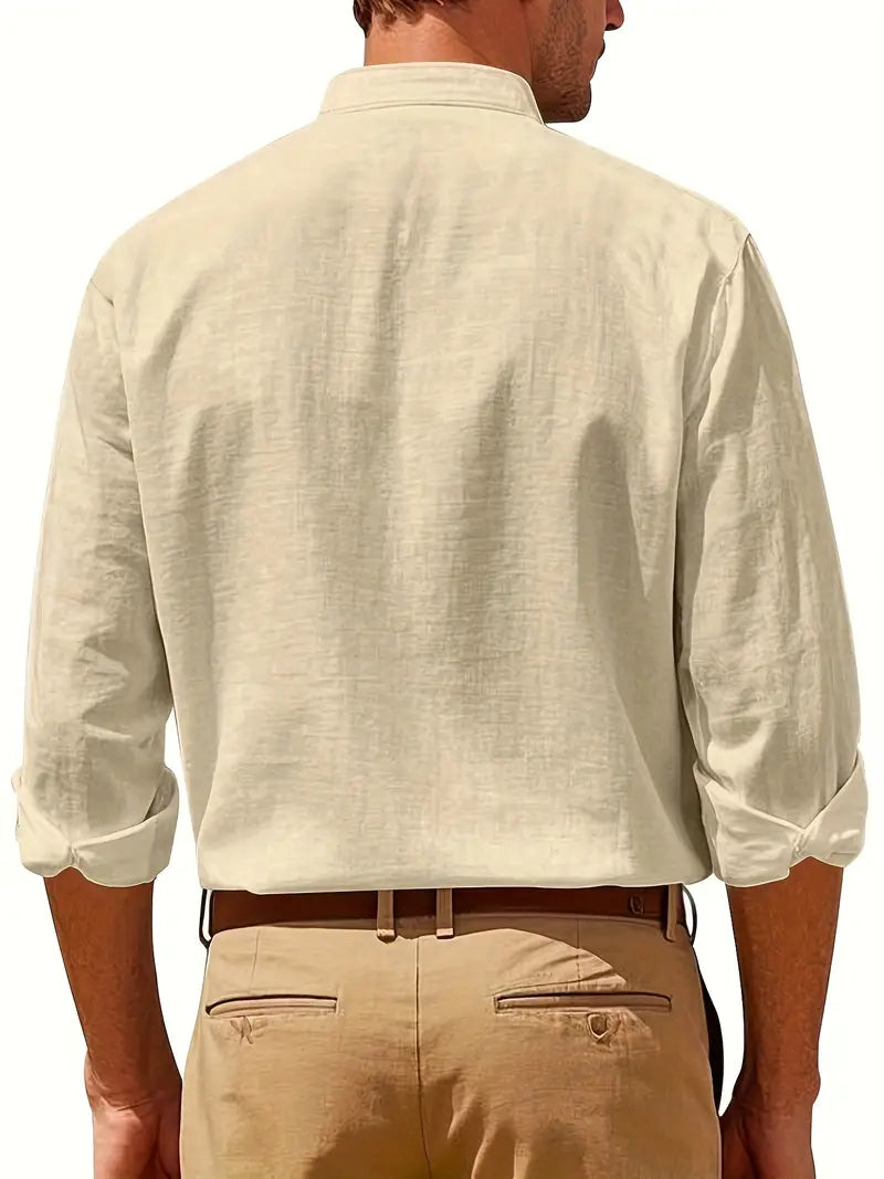 Camisa de linho elegante