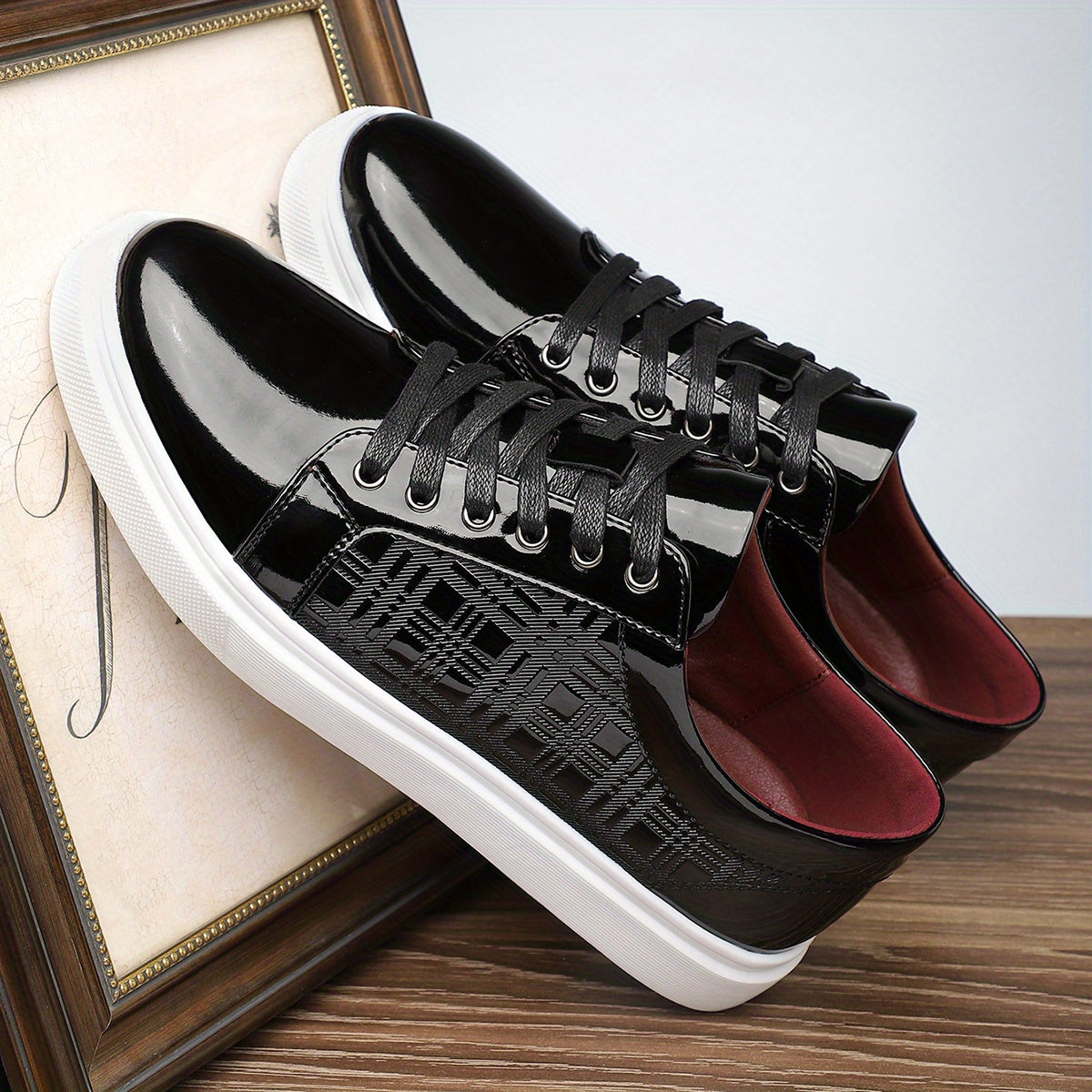 Sapatos de couro elegantes