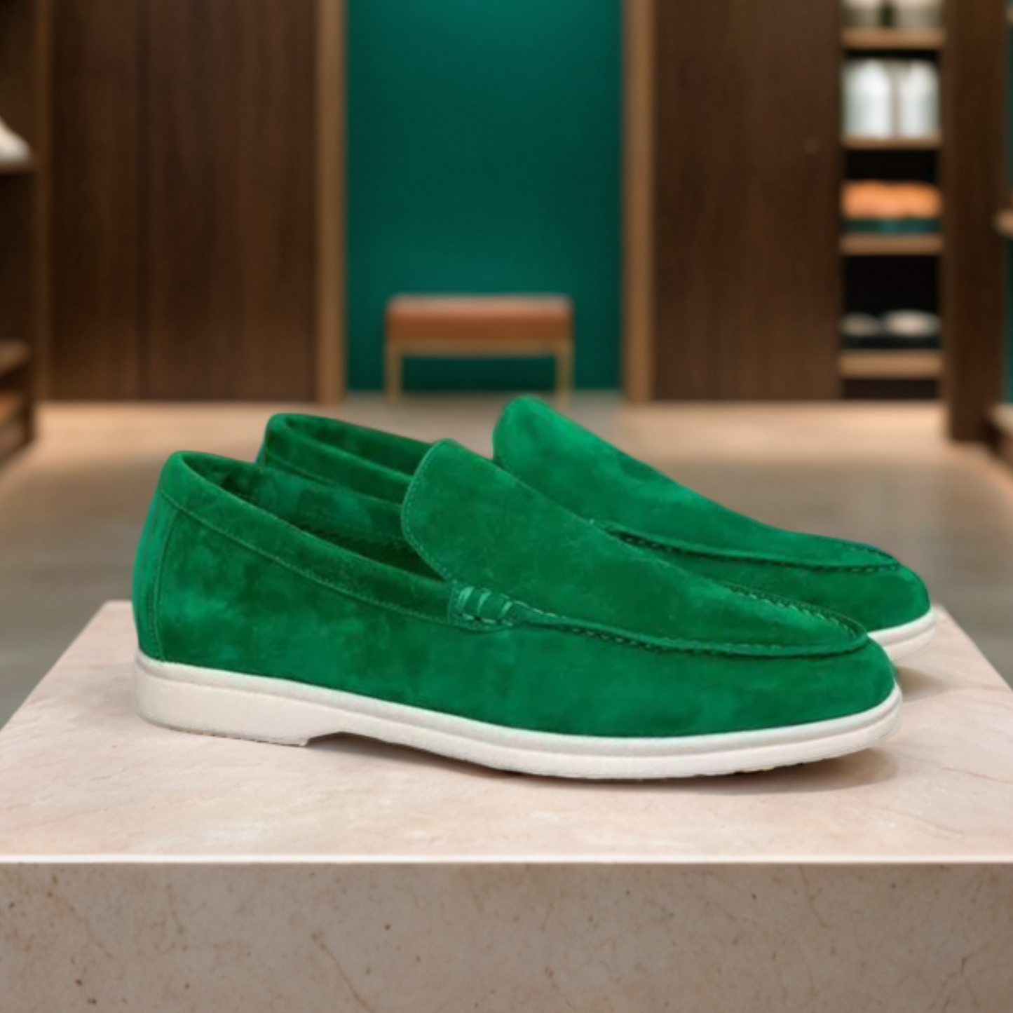 Mocassins de camurça premium