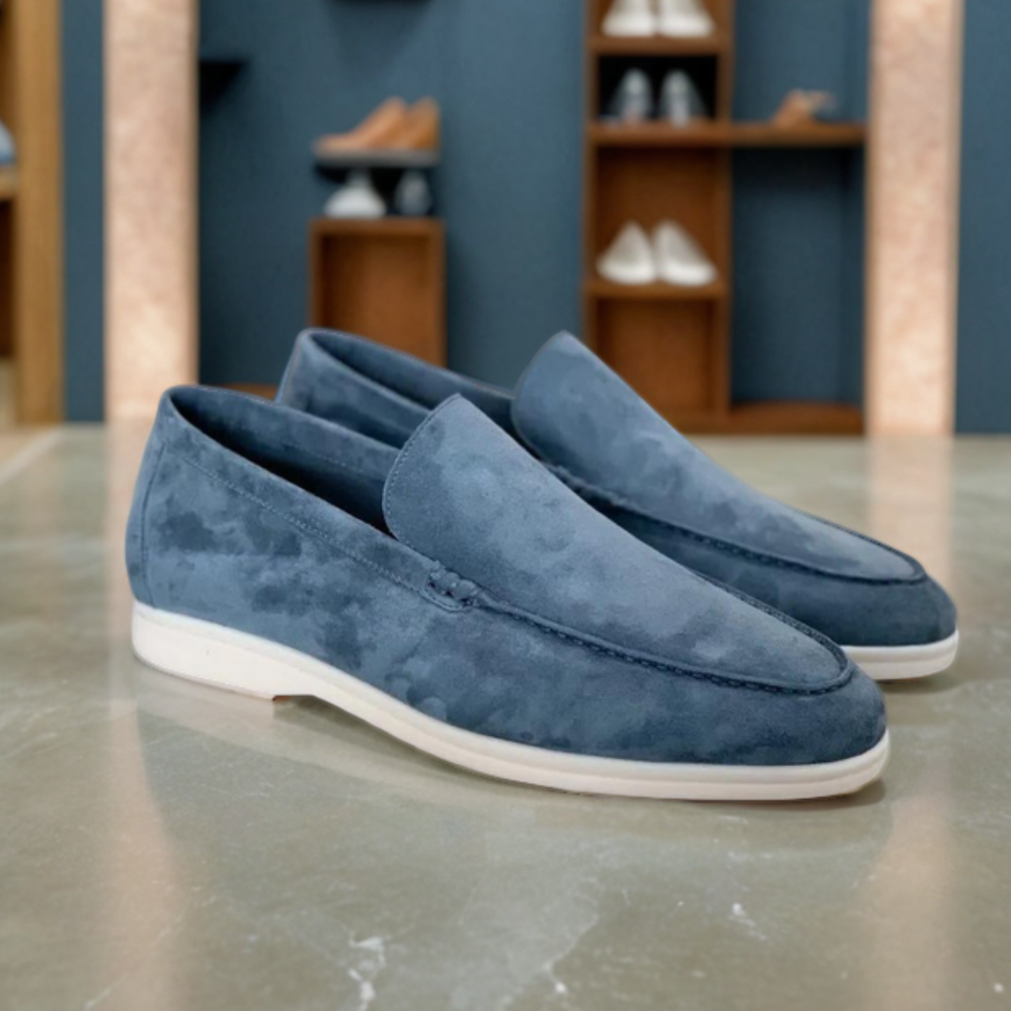 Mocassins de camurça premium