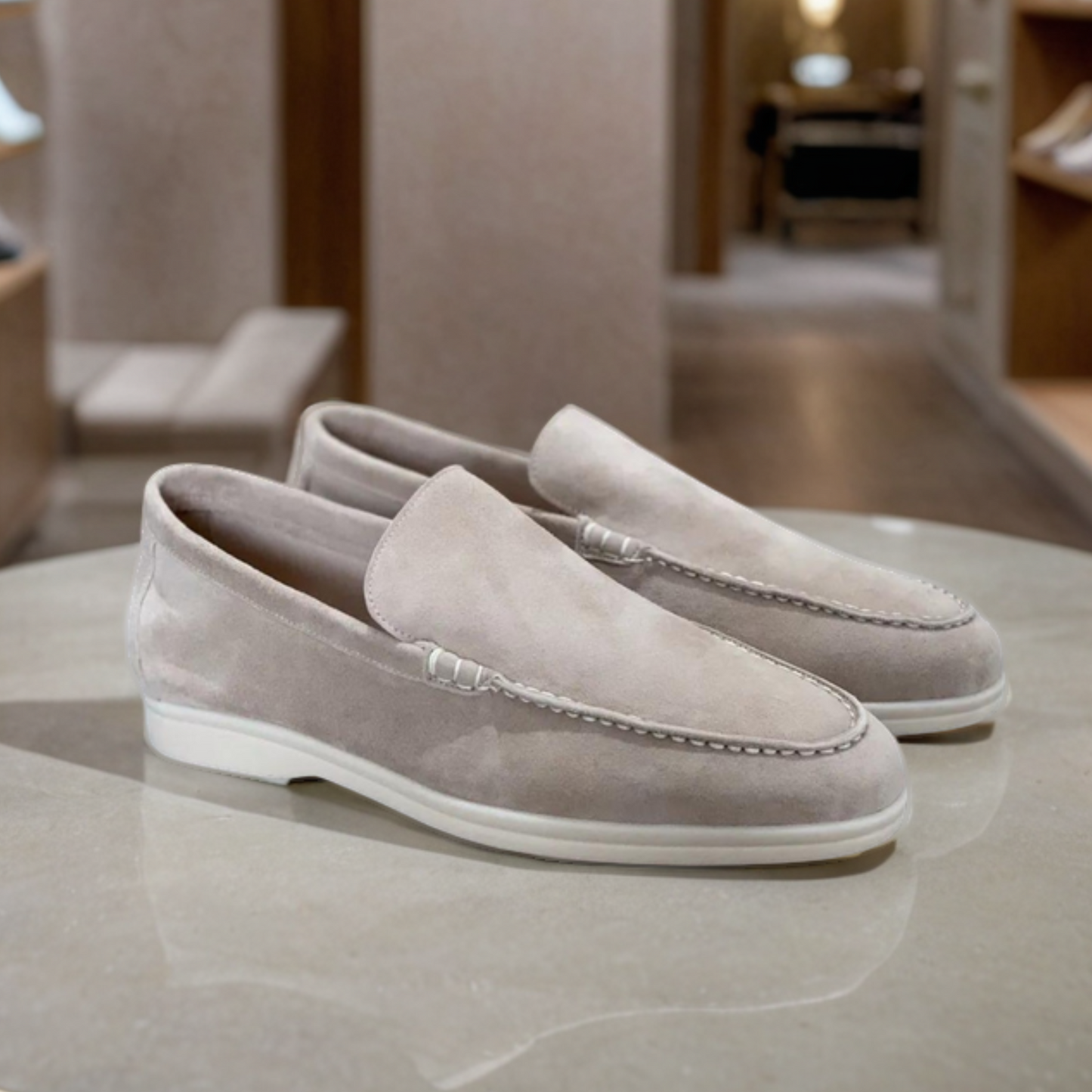 Mocassins de camurça premium