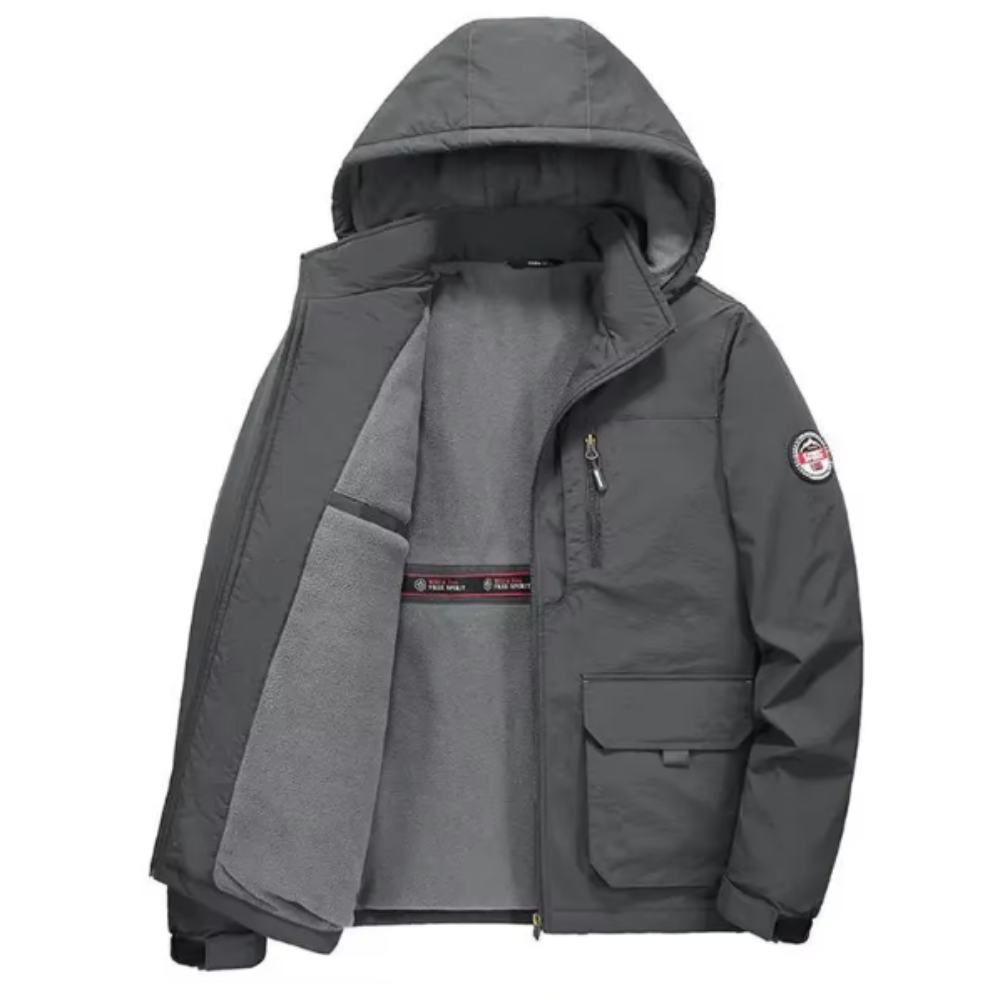 Casaco com forro de velo espesso