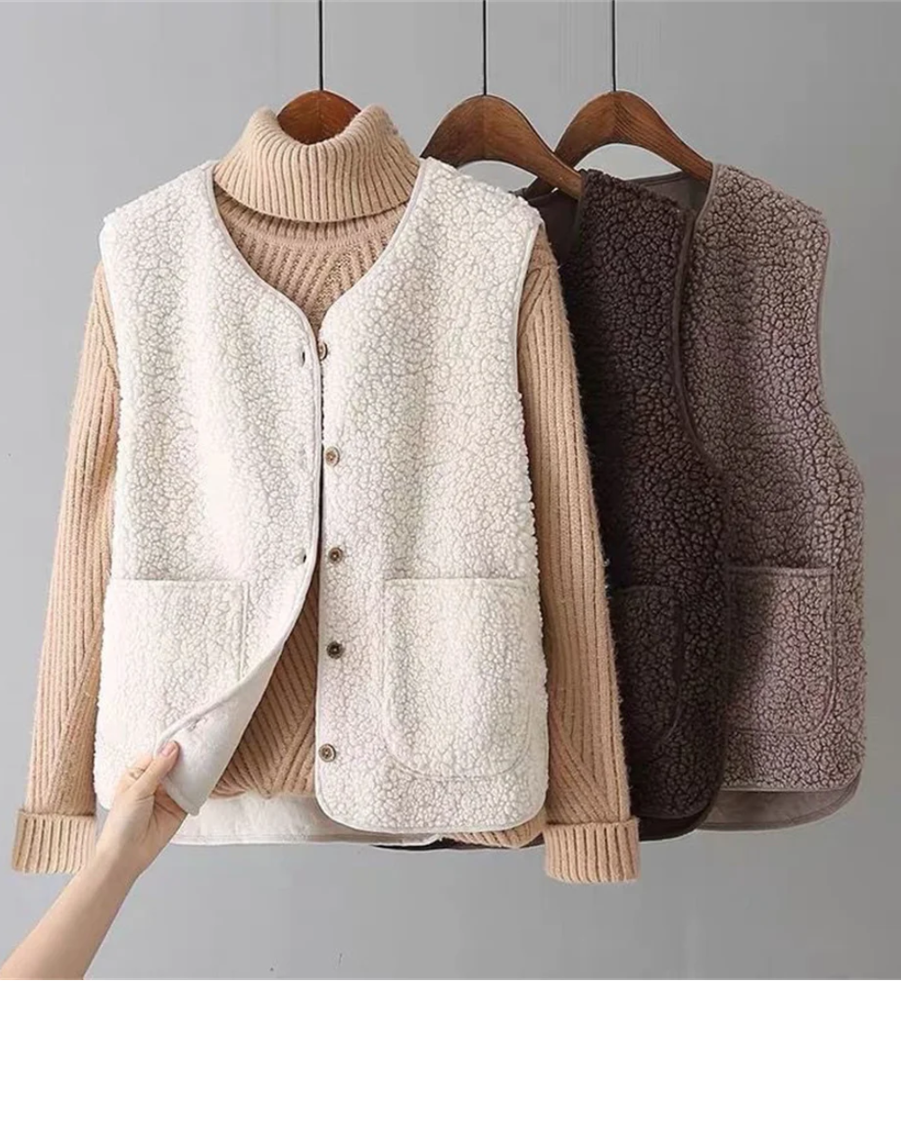 Casaco de malha elegante para mulher