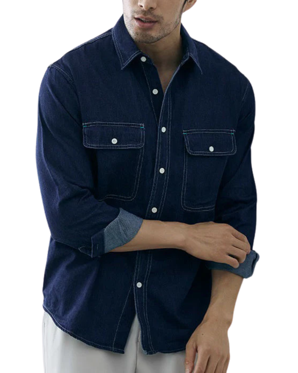 Camisa de ganga clássica