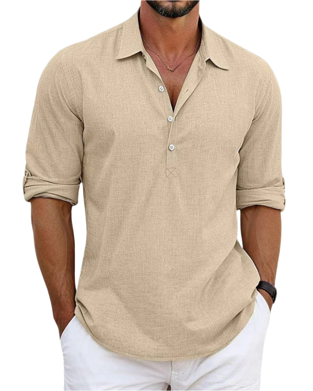 Camisa de linho premium