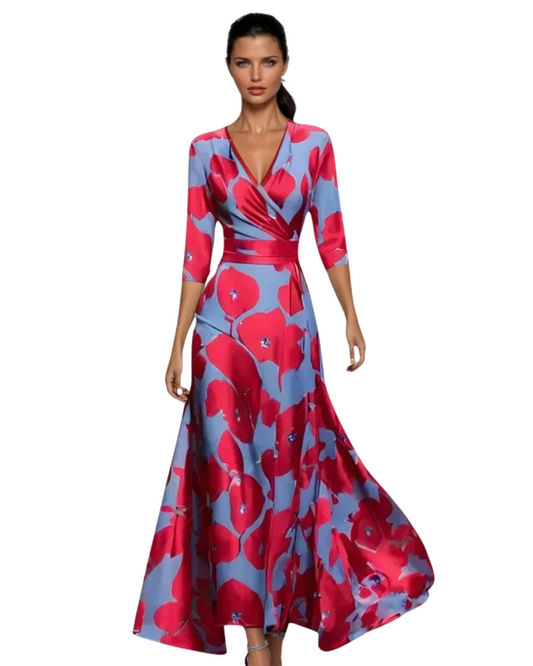 Vestido floral elegante Monza