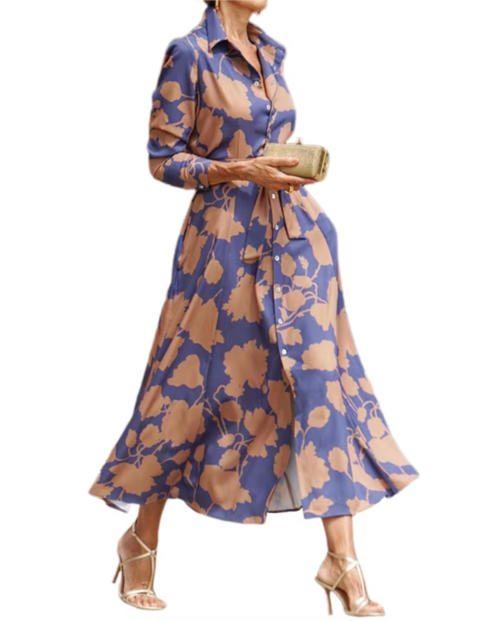 Vestido comprido de primavera