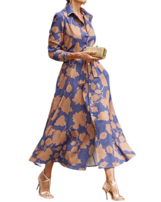Vestido comprido de primavera