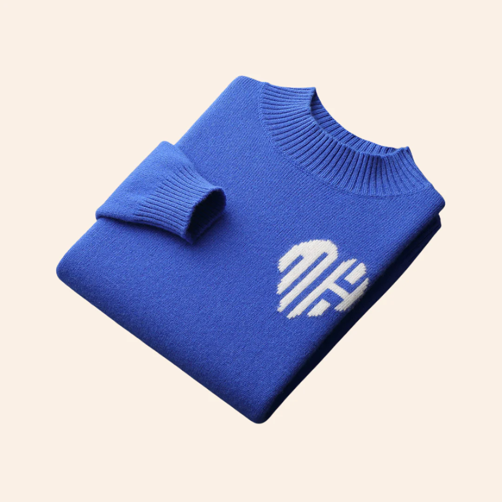 Camisola de caxemira com coração Bora Bora