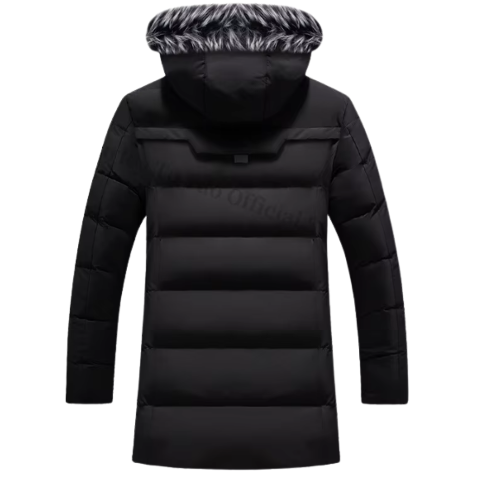 Casaco parka elegante à prova de vento