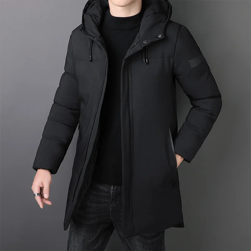 Casaco comprido elegante para homem