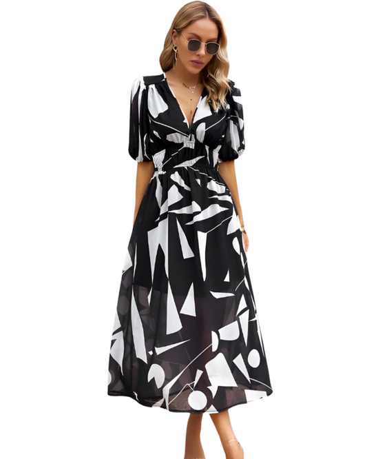 Vestido comprido elegante Veneza