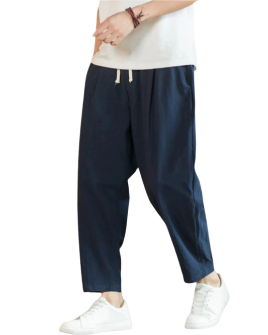 Pantalona de algodão Roma