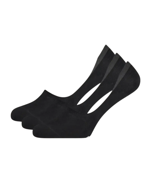 3 Pares de Meias Invisíveis - Preto