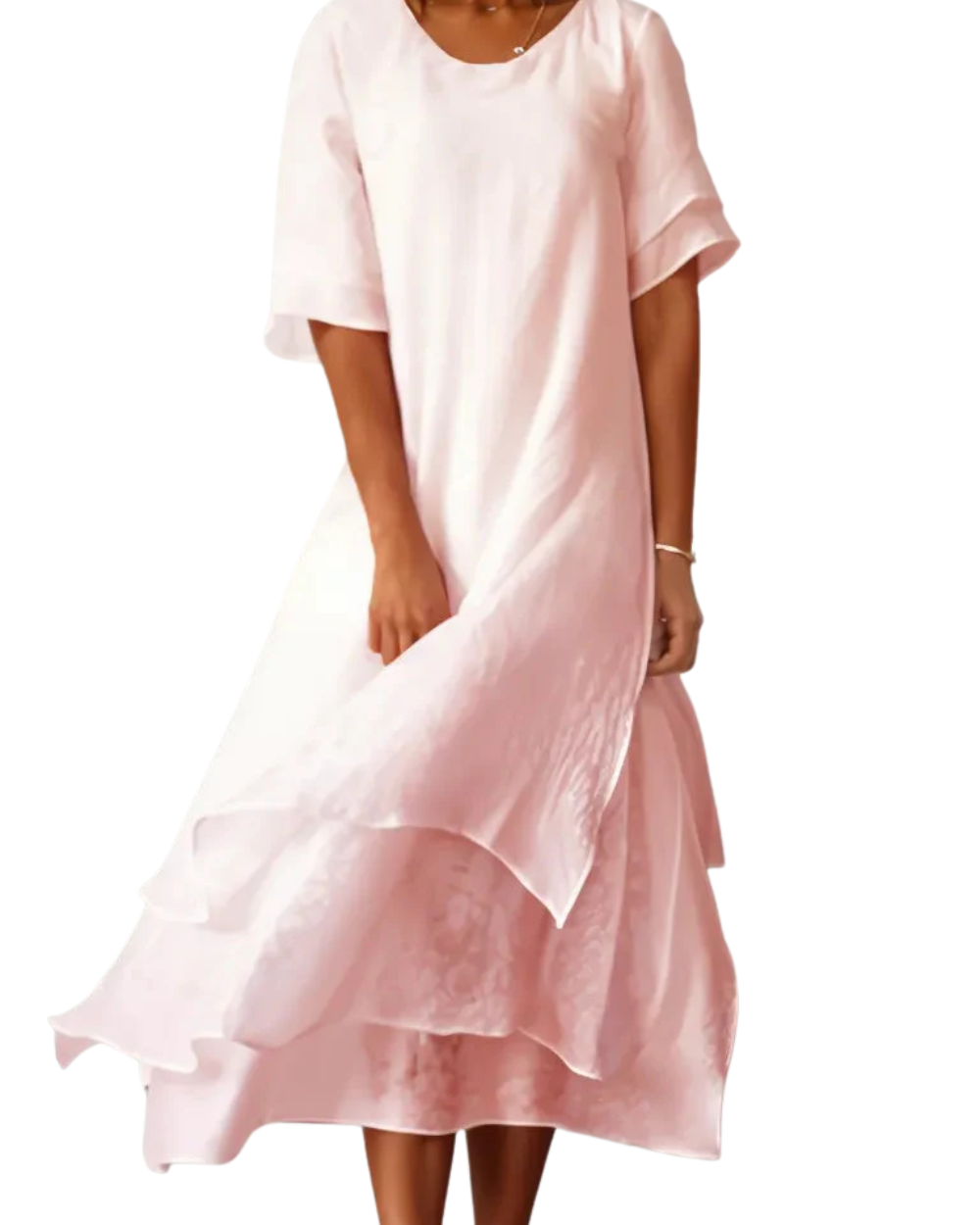 Vestido comprido colorido e elegante