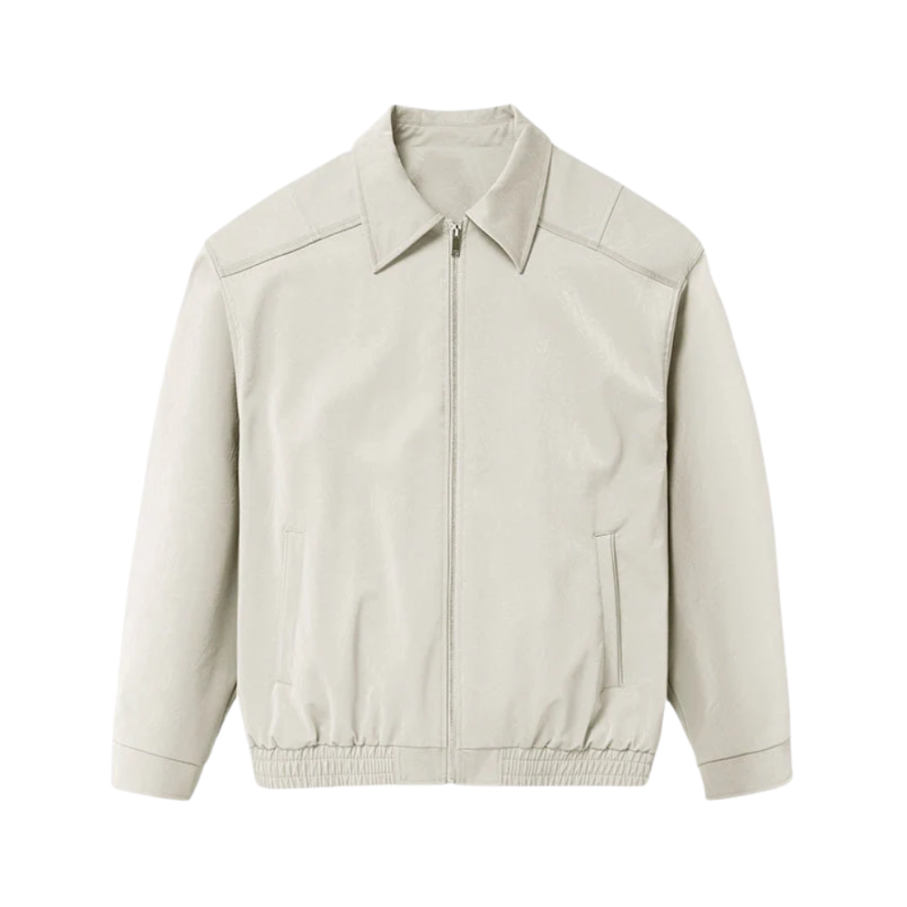 Casaco elegante com fecho de correr