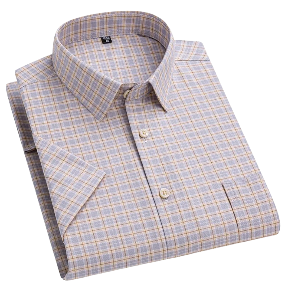 Camisa de manga curta em algodão