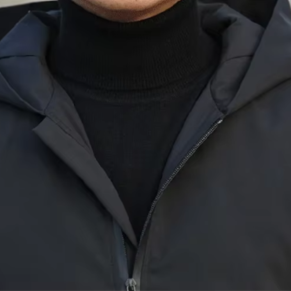Casaco corta-vento elegante para homem