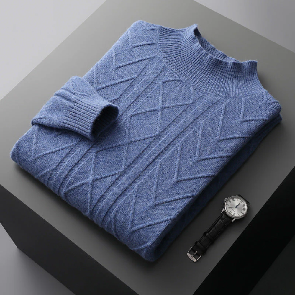 Camisola de caxemira com padrão Mizar