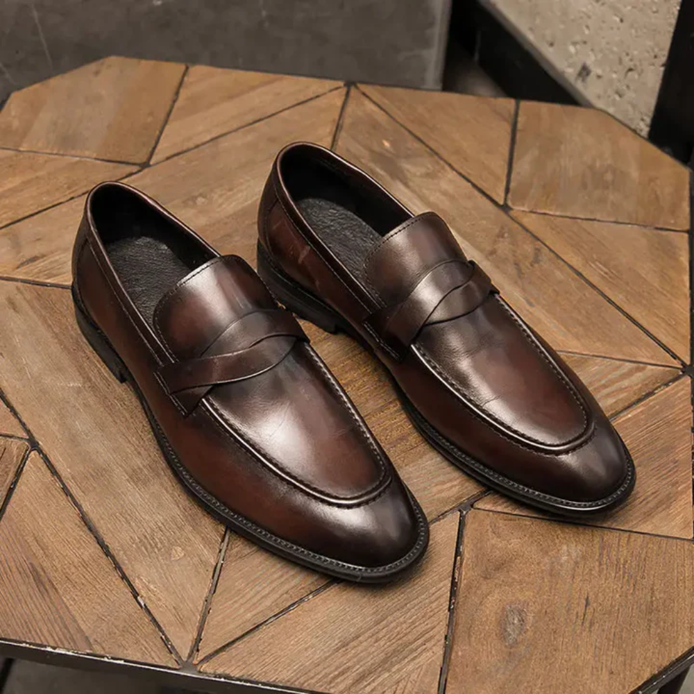 Mocassins de couro chiques