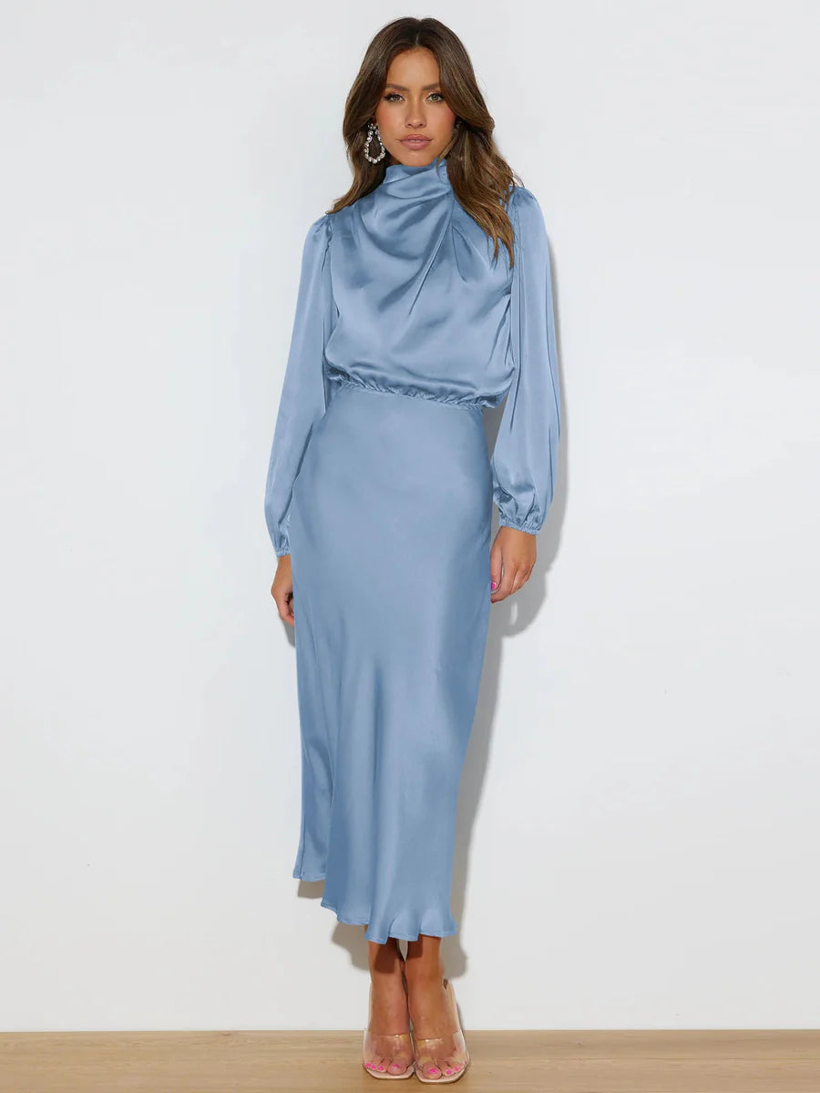 Vestido de cetim elegante