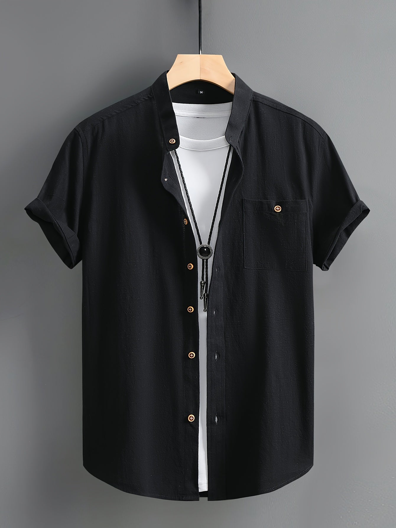 Camisa casual de manga curta