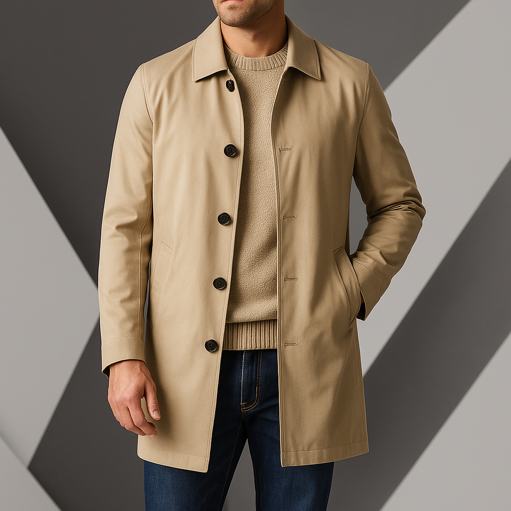 Trench Coat para homem elegante