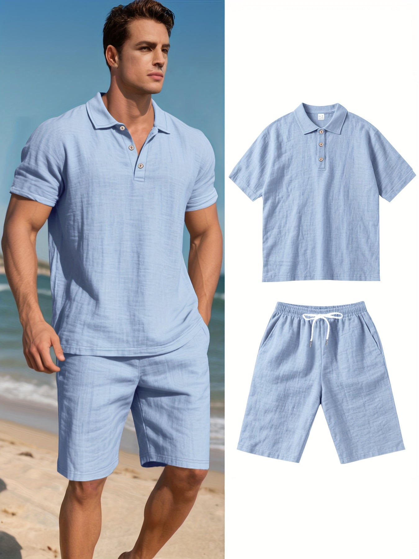 Conjunto de linho para homem