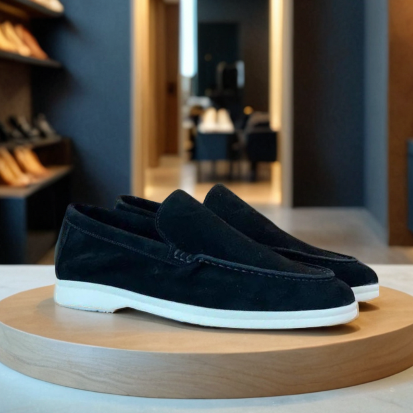 Mocassins de camurça premium