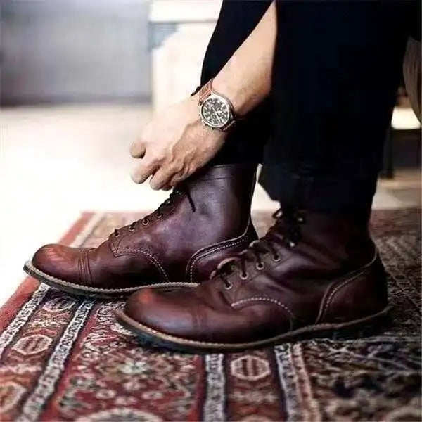 Botas de couro Silas