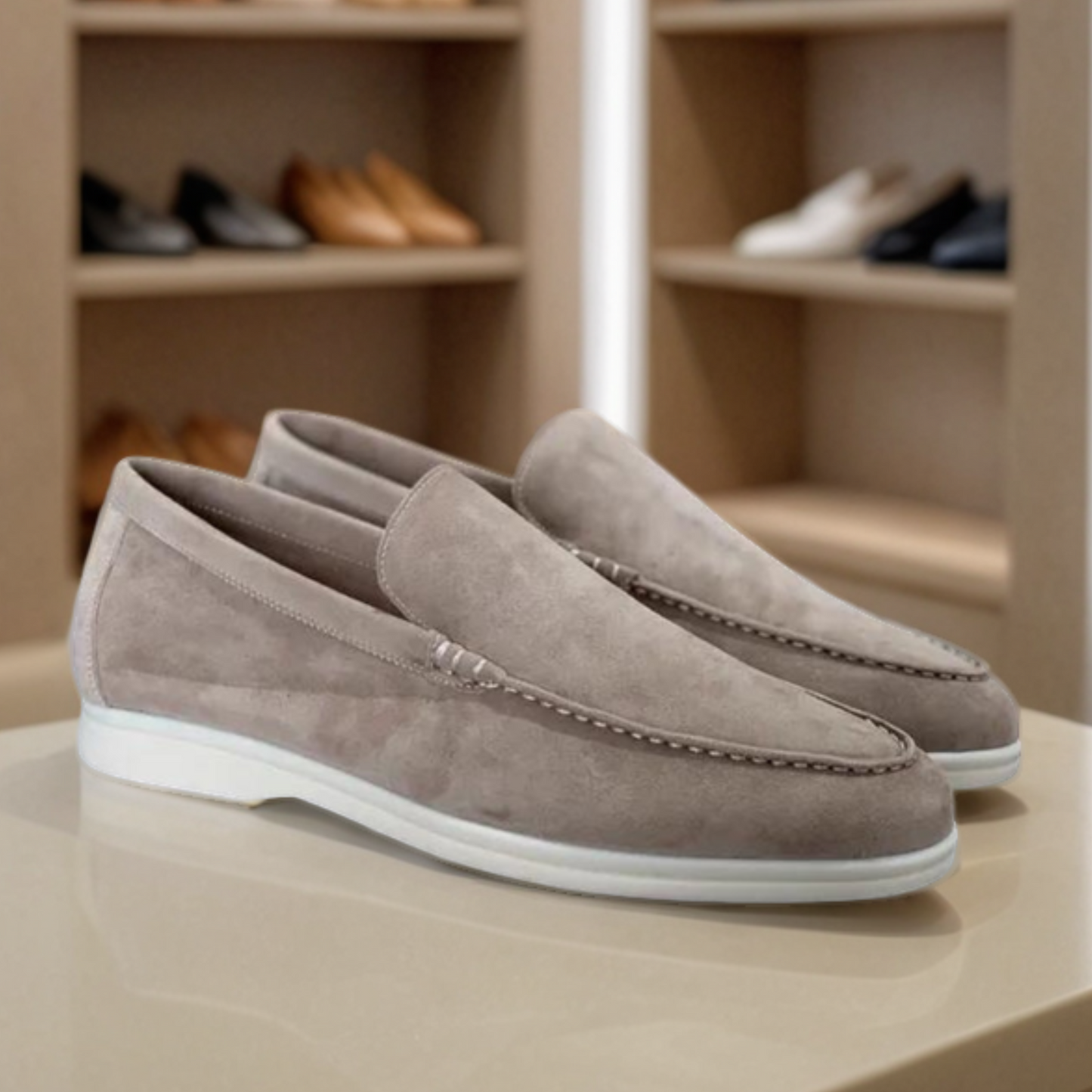 Mocassins de camurça premium