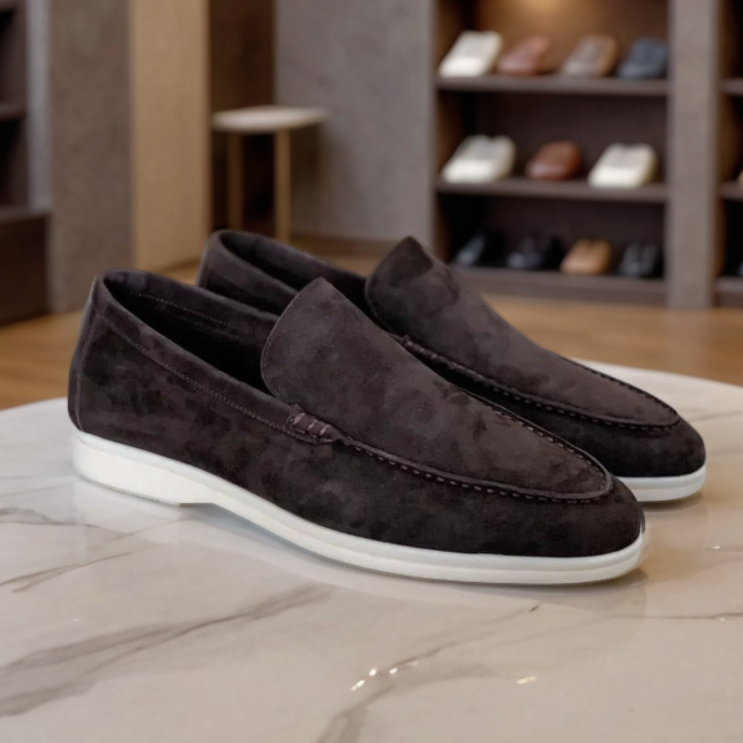 Mocassins de camurça premium