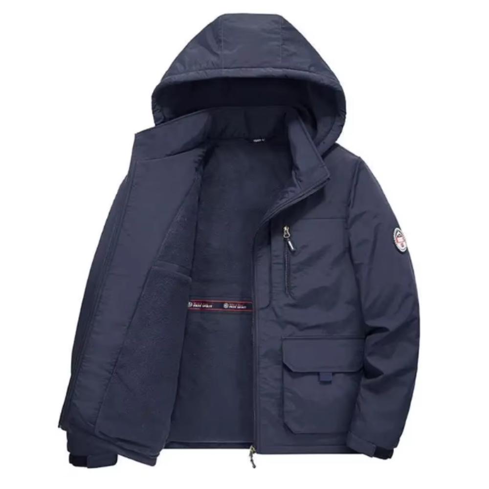 Casaco com forro de velo espesso