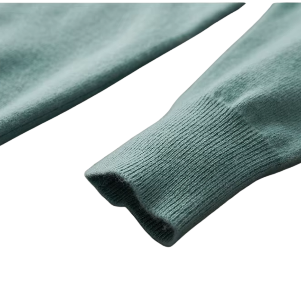 Camisola de lã com decote em V