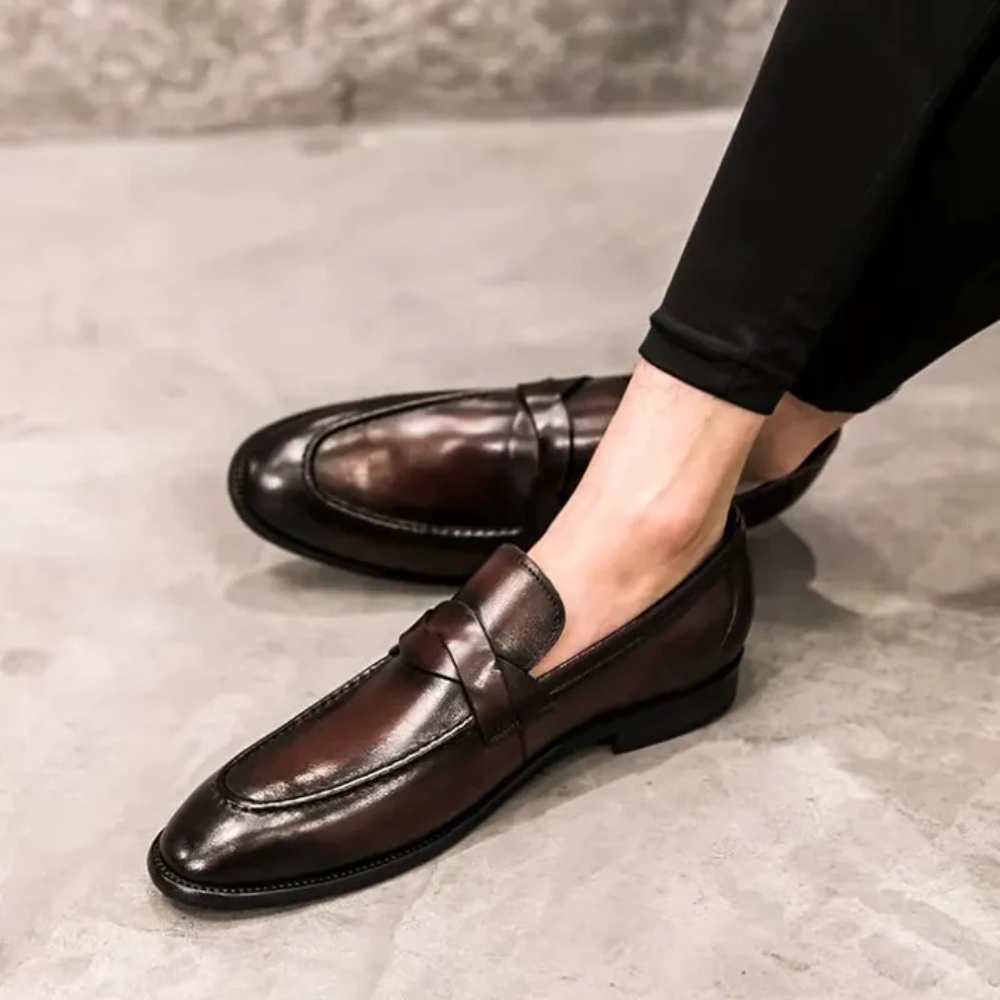 Mocassins de couro chiques