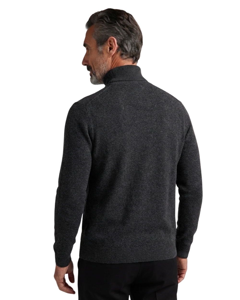 Gola alta elegante em lã espessa