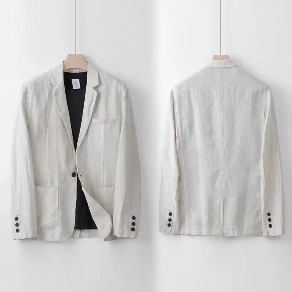 Conjunto de linho elegante