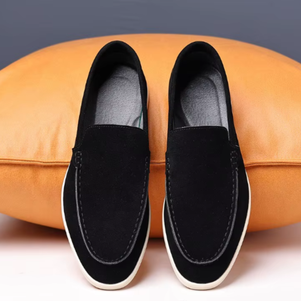 Mocassins clássicos de camurça
