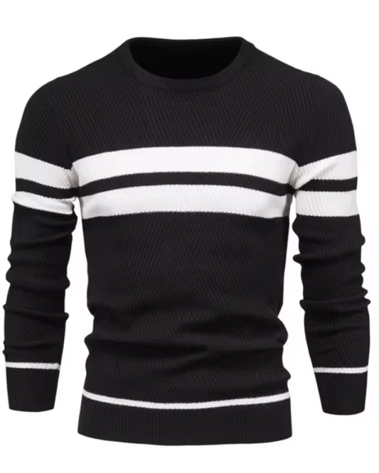 Camisola de homem elegante com riscas