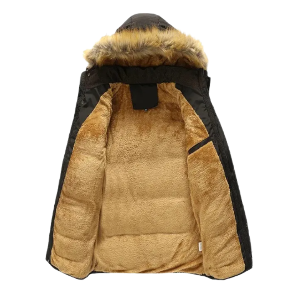 Casaco de inverno elegante e acolchoado